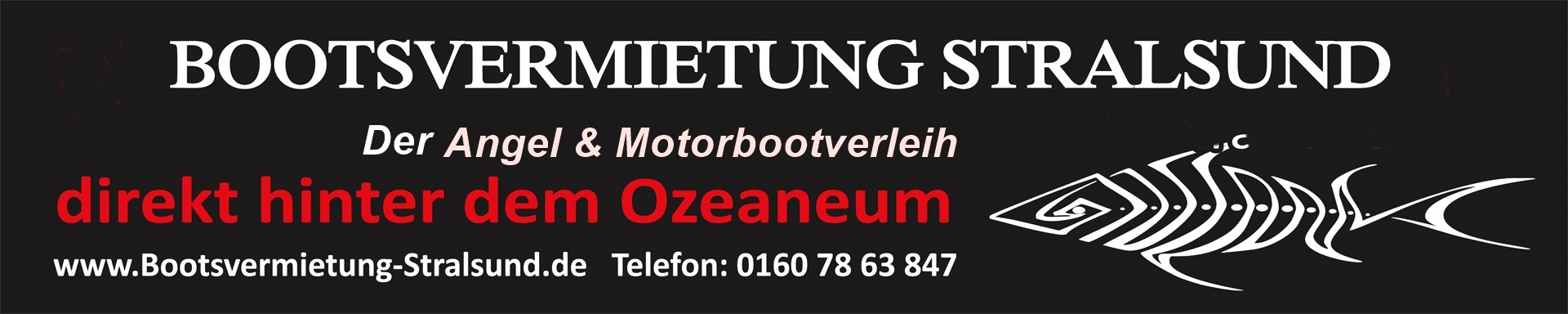 Banner Bootsvermietung Stralsund
